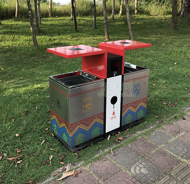 定制不銹鋼垃圾桶 為更多房產物業(yè)客戶服務