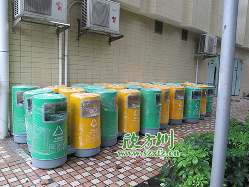 珠海小區(qū)玻璃鋼垃圾桶，有保障的玻璃鋼分類垃圾桶