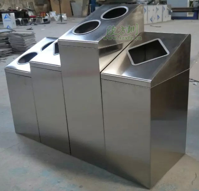 江西南昌商場(chǎng)不銹鋼分類環(huán)?；厥胀靶婪桔诠S生產(chǎn)圖