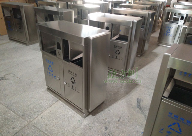 高鐵站不銹鋼分類(lèi)垃圾桶-高鐵站不銹鋼環(huán)衛(wèi)垃圾桶