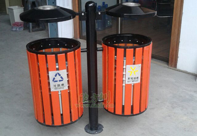環(huán)保鋼木分類垃圾桶生產廠家