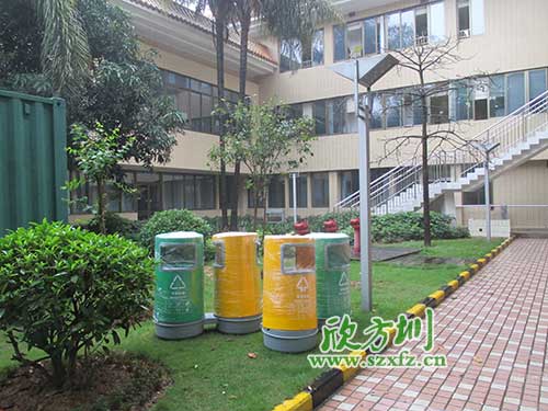 韶關(guān)物業(yè)分類玻璃鋼垃圾桶，提升社區(qū)好環(huán)境。