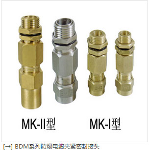 BDM系列防爆電纜夾緊密封接頭2